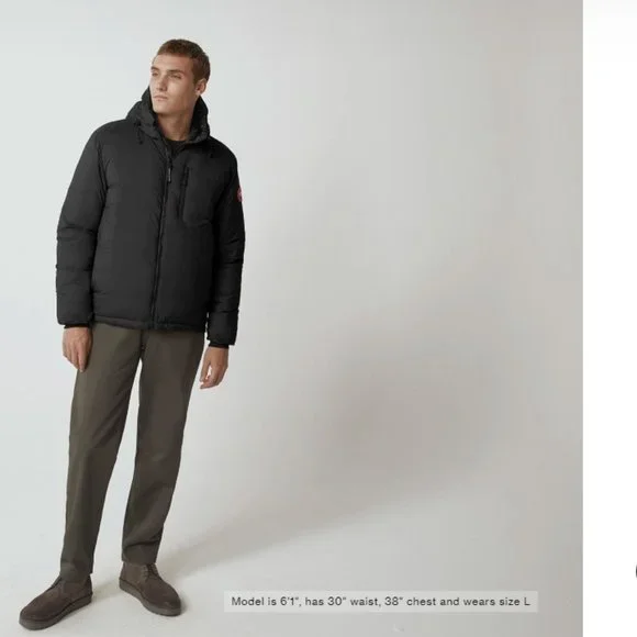 SOLD - Black Canada Goose Lodge Hoody - Picture 1 of 13